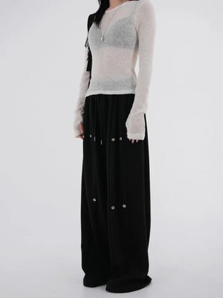Kesha Snap Button Cutout Sweatpants