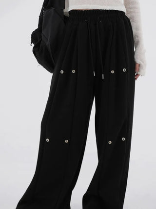 Kesha Snap Button Cutout Sweatpants