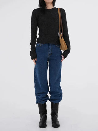 Regan Classic Medium Blue Wide Denim