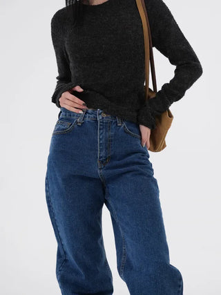 Regan Classic Medium Blue Wide Denim