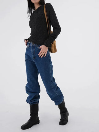 Regan Classic Medium Blue Wide Denim
