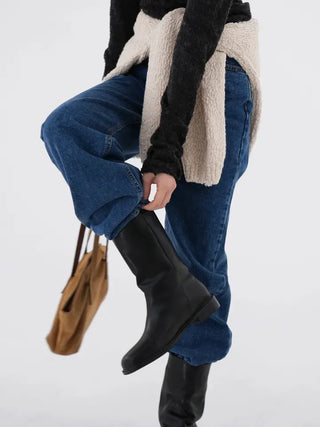 Regan Classic Medium Blue Wide Denim