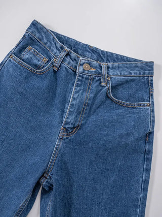 Regan Classic Medium Blue Wide Denim