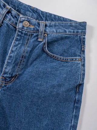 Regan Classic Medium Blue Wide Denim