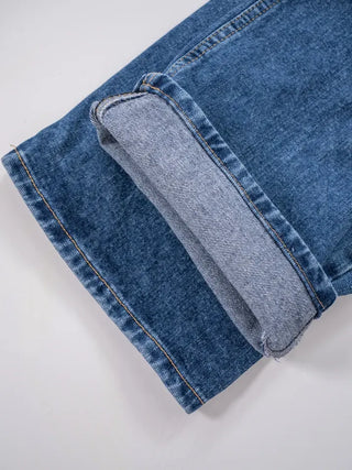 Regan Classic Medium Blue Wide Denim