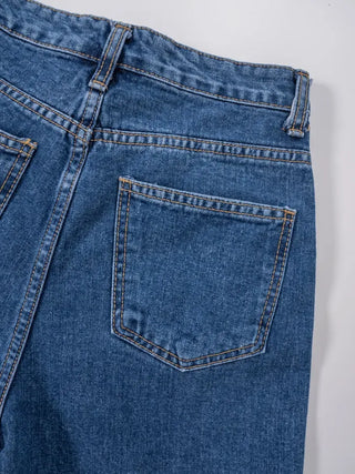 Regan Classic Medium Blue Wide Denim