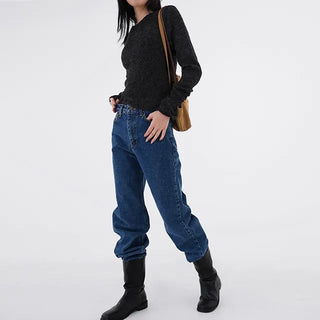 Regan Classic Medium Blue Wide Denim