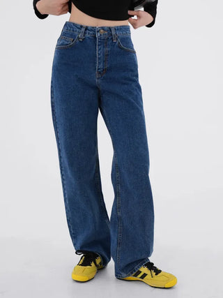 Regan Classic Medium Blue Wide Denim
