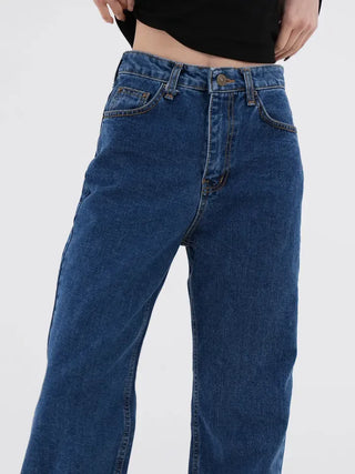 Regan Classic Medium Blue Wide Denim