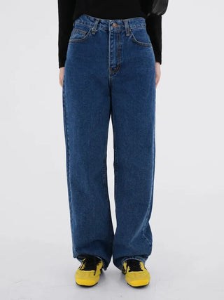 Regan Classic Medium Blue Wide Denim