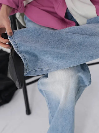 Baron Catwash Light Blue Wide Denim