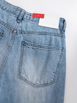 Baron Catwash Light Blue Wide Denim