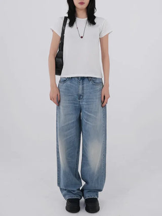 Baron Catwash Light Blue Wide Denim