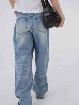 Baron Catwash Light Blue Wide Denim