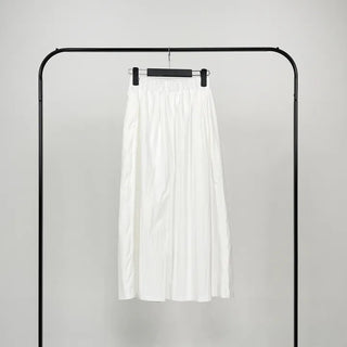 Or Rayon Flare Long Skirt