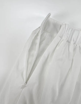 Or Rayon Flare Long Skirt