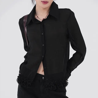 Dana Under Flower Slim Blouse
