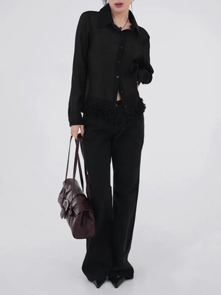 Dana Under Flower Slim Blouse