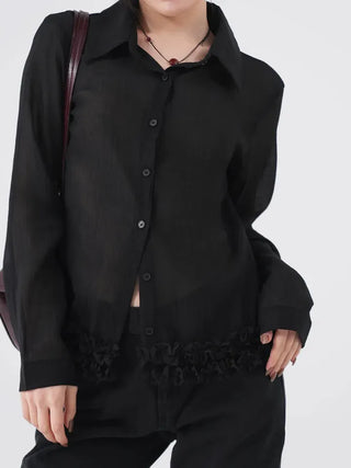Dana Under Flower Slim Blouse