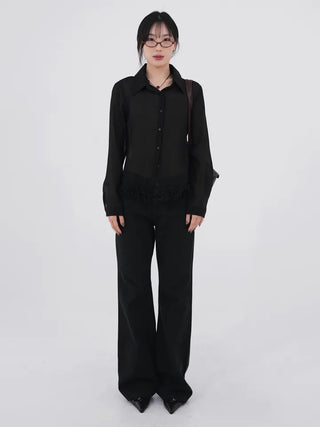 Dana Under Flower Slim Blouse