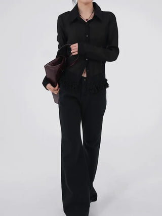 Dana Under Flower Slim Blouse