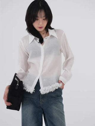 Dana Under Flower Slim Blouse
