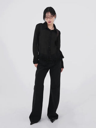 Dana Under Flower Slim Blouse