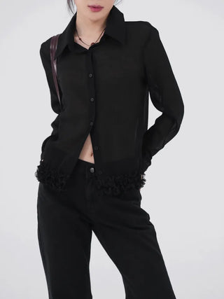 Dana Under Flower Slim Blouse