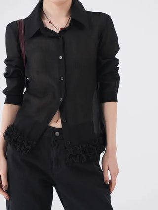 Dana Under Flower Slim Blouse