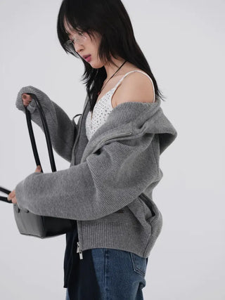 Flover Thick Knit Zip-up
