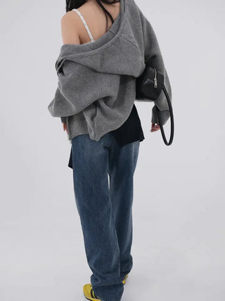 Flover Thick Knit Zip-up