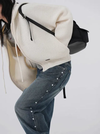 Flover Thick Knit Zip-up