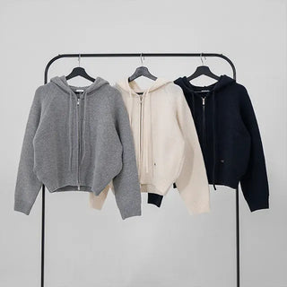 Flover Thick Knit Zip-up