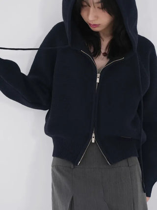 Flover Thick Knit Zip-up