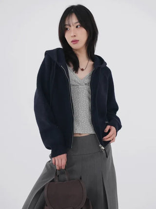 Flover Thick Knit Zip-up