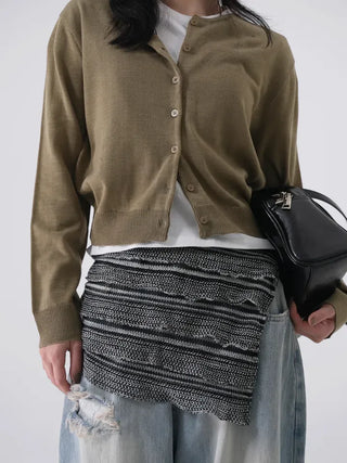 Roman Round Knit Cardigan
