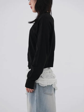 Roman Round Knit Cardigan