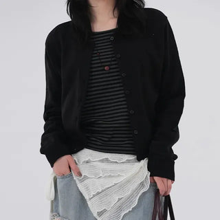 Roman Round Knit Cardigan