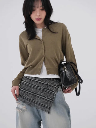 Roman Round Knit Cardigan