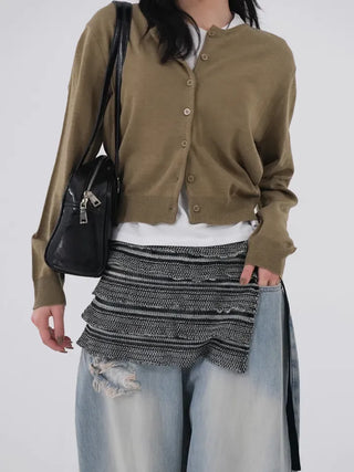 Roman Round Knit Cardigan
