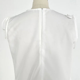 Mati Shirred Ribbon Summer Dress Resort Look