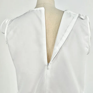 Mati Shirred Ribbon Summer Dress Resort Look