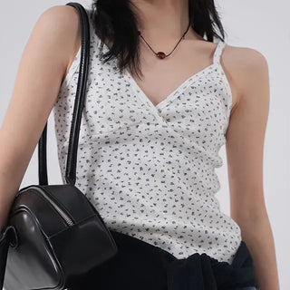 Mako Flower V-Lab Sleeveless Top
