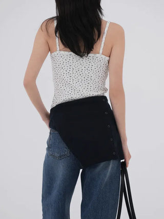 Mako Flower V-Lab Sleeveless Top