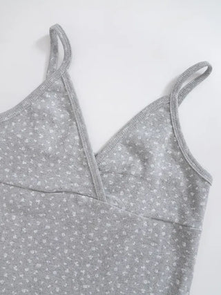 Mako Flower V-Lab Sleeveless Top