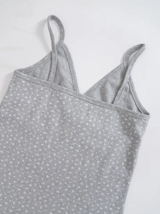 Mako Flower V-Lab Sleeveless Top