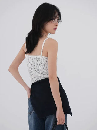 Mako Flower V-Lab Sleeveless Top