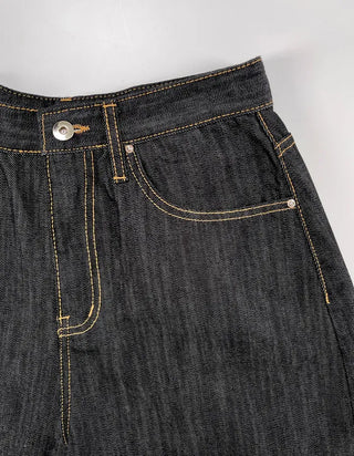 Apieu Carpenter Pocket Denim Pants