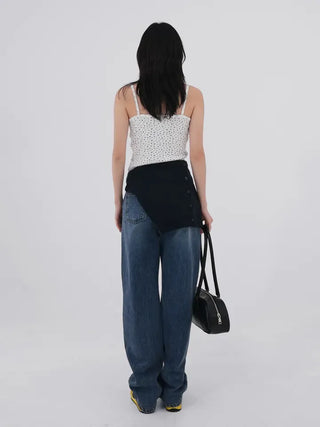 Tsya Straight Medium Blue Denim