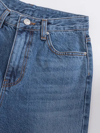 Tsya Straight Medium Blue Denim